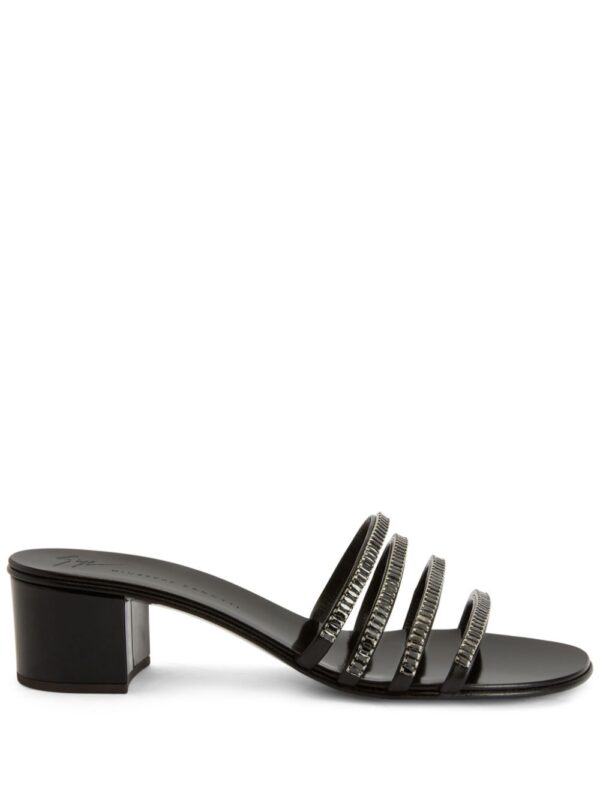 Giuseppe Zanotti  Iride crystal-embellished leather sandals