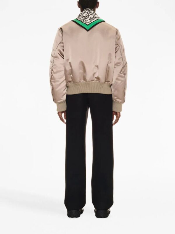 Off-White  zip-detail bomber jacket - Image 4
