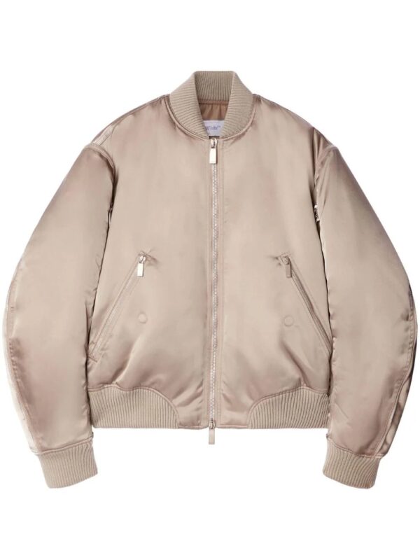 Off-White  zip-detail bomber jacket