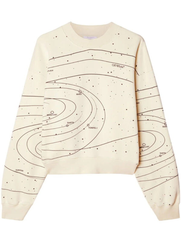 Off-White  Solar System cotton sweatshirt