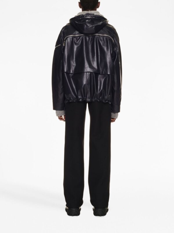 Off-White  Arrow pocket-detail leather jacket - Image 3