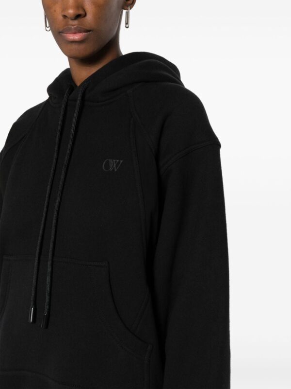 Off-White logo-printed hooded midi dress - Image 2