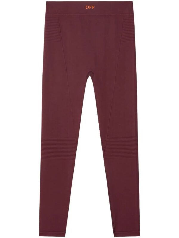 Off-White  logo-print high-waisted leggings