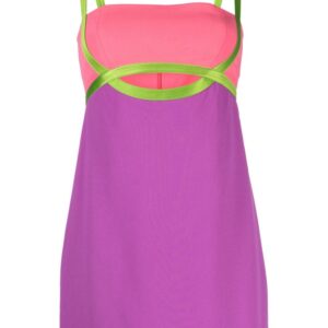 Versace colour-block mini dress