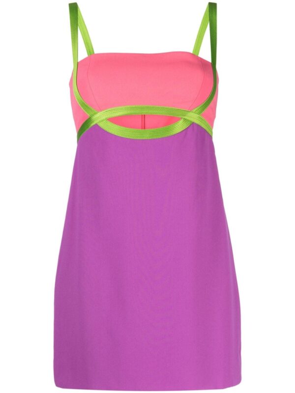 Versace colour-block mini dress