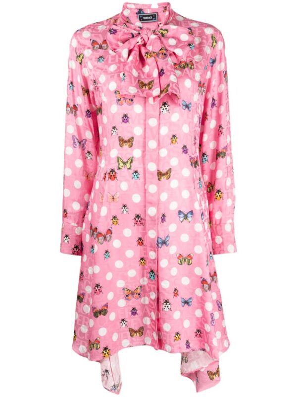 Versace  Butterflies & Ladybugs short dress