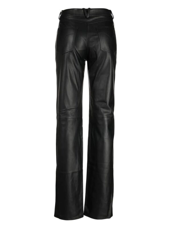 Versace  Medusa-hardware leather trousers - Image 2