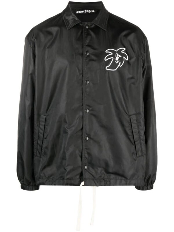 Palm Angels  logo-patch lightweight jacket