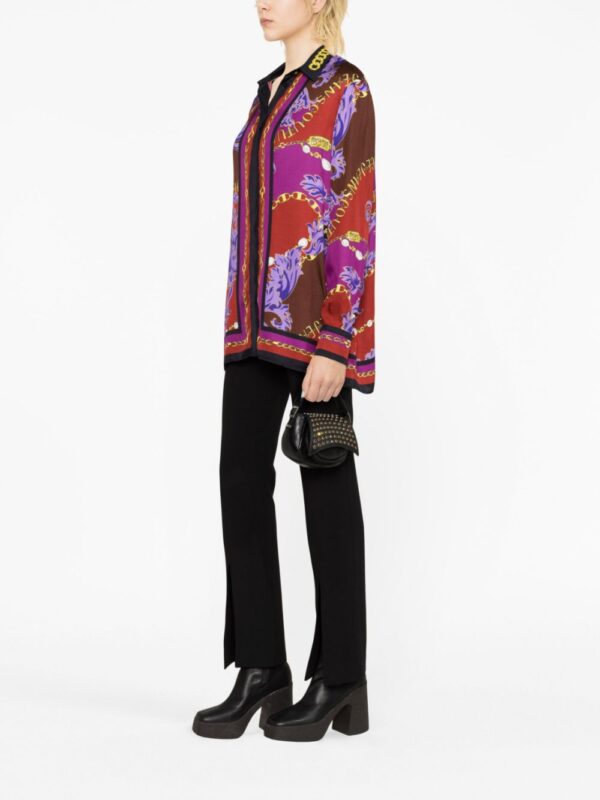 Versace Jeans Couture  Chain Couture-print shirt - Image 4