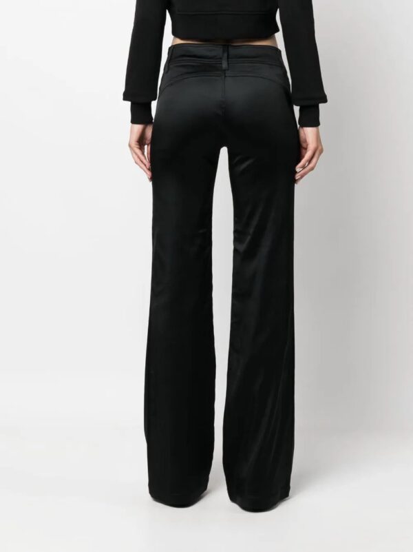 Diesel  low-rise flared satin trousers - Image 4