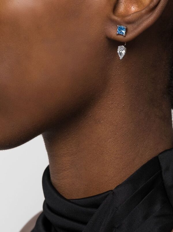 Swarovski  Mesmera crystal-embellished drop earrings - Image 2