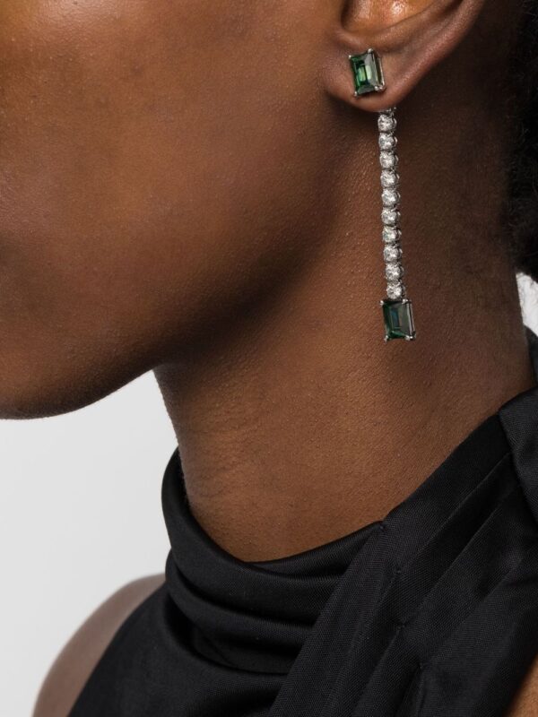 Swarovski  Matrix crystal-embellished drop earrings - Image 2