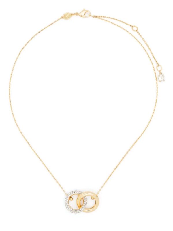 Swarovski  Dextera crystal-embellished interlinked necklace
