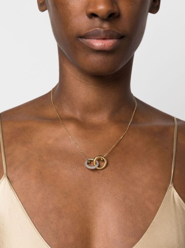 Swarovski  Dextera crystal-embellished interlinked necklace - Image 2