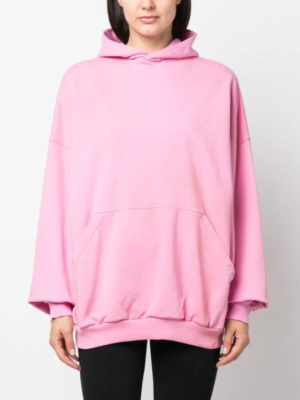 Balenciaga  oversized logo-print cotton hoodie - Image 3