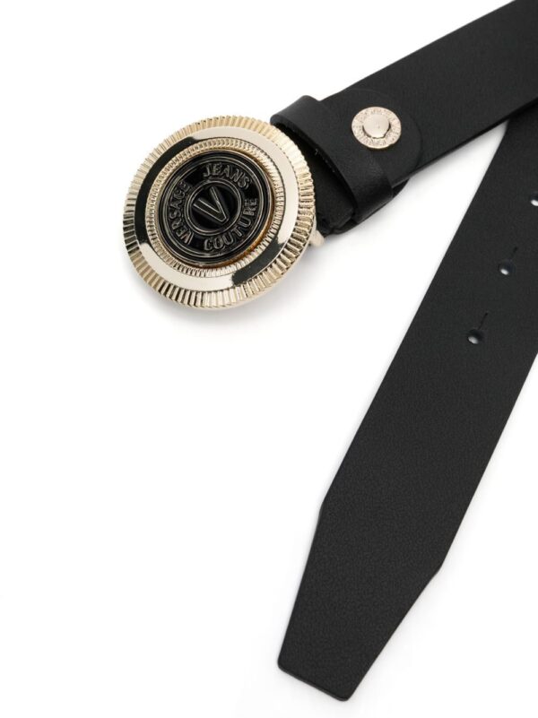 Versace Jeans Couture  logo-buckle leather belt - Image 2