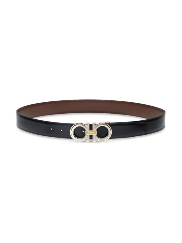 Ferragamo Gancini-buckle leather belt - Image 2