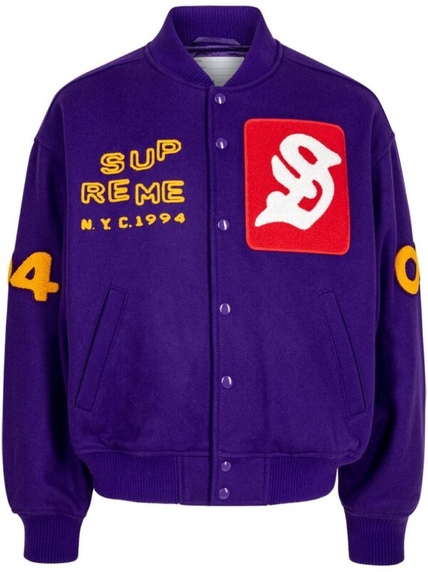 Supreme  Tourist "Purple" varsity jacket