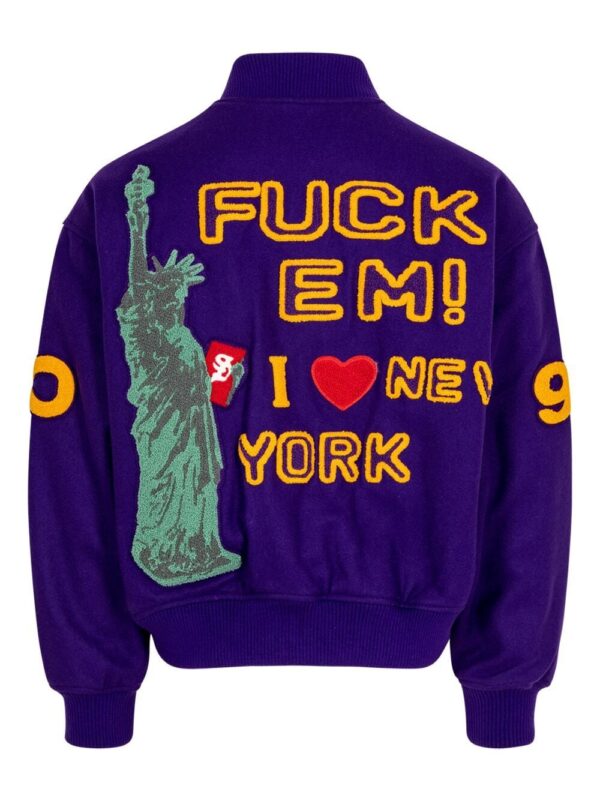 Supreme  Tourist "Purple" varsity jacket - Image 2