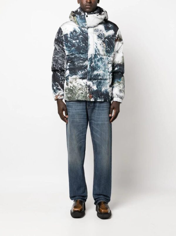 Diesel  Planet-print padded jacket - Image 2