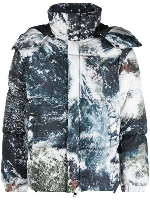 Diesel  Planet-print padded jacket