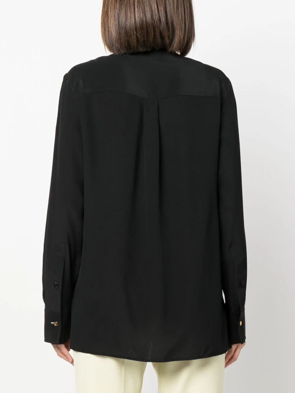 Stella McCartney  band-collar silk blouse - Image 4