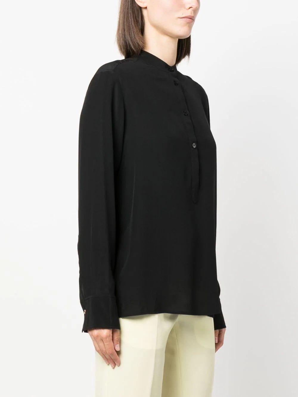 Stella McCartney  band-collar silk blouse - Image 3