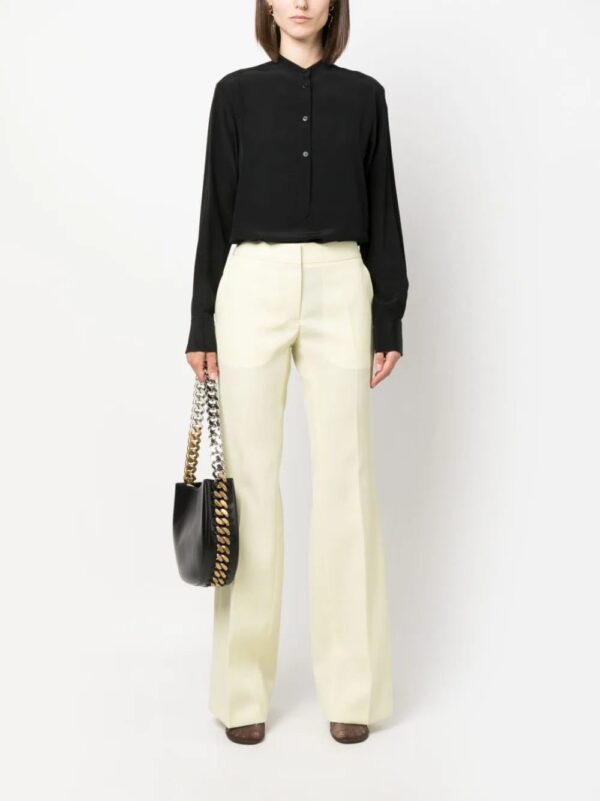 Stella McCartney  band-collar silk blouse - Image 2