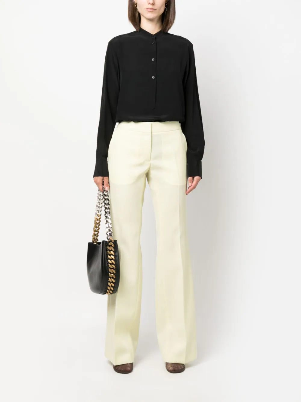 Stella McCartney  band-collar silk blouse - Image 2