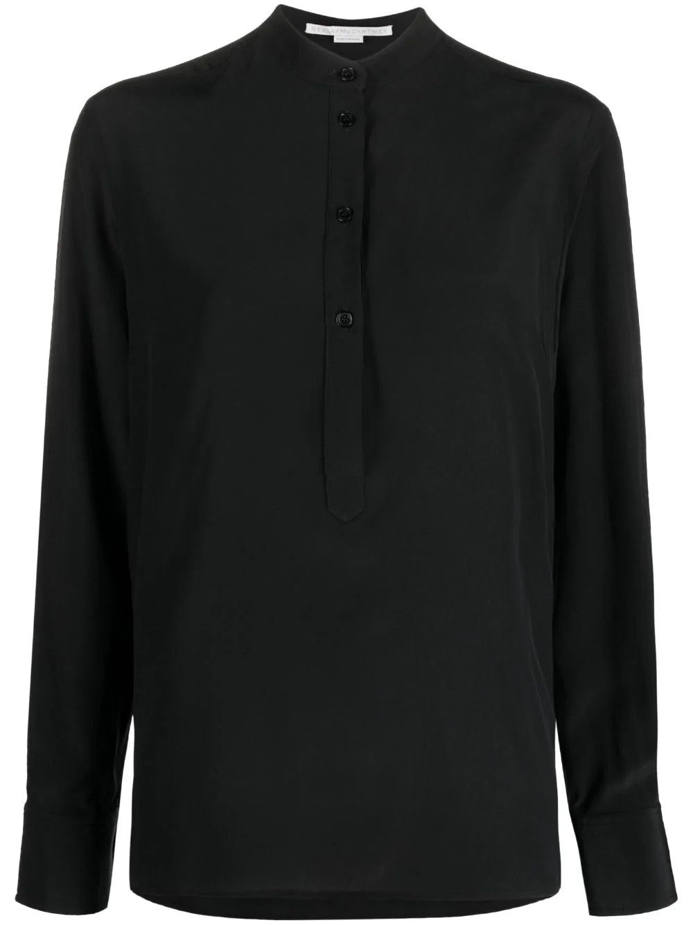 Stella McCartney  band-collar silk blouse