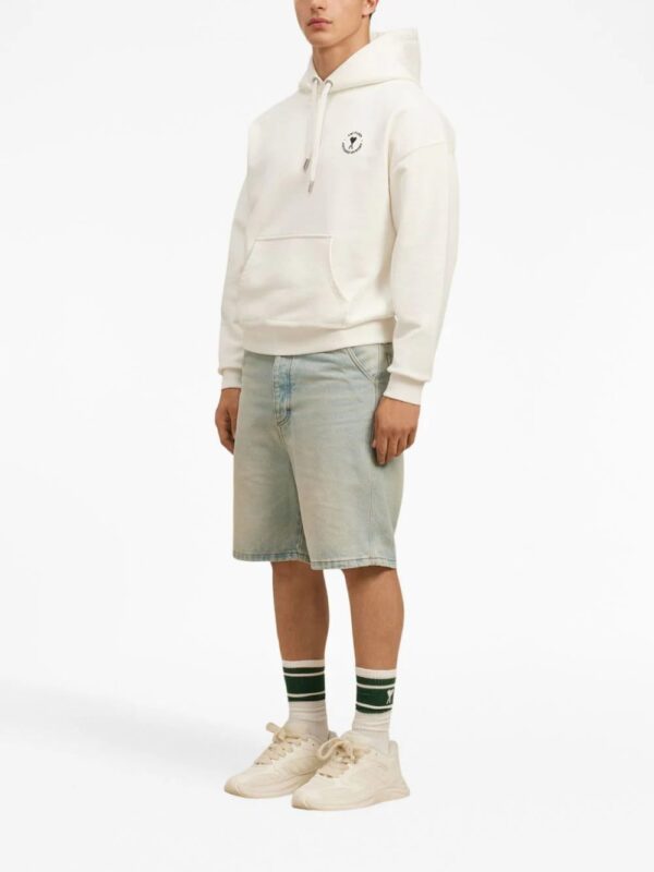 AMI Paris  x Antoine Dupont logo-embroidered hoodie - Image 3