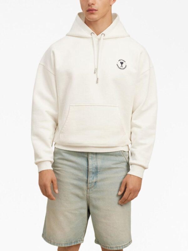 AMI Paris  x Antoine Dupont logo-embroidered hoodie - Image 4