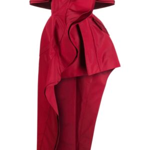 Alexander McQueen off-shoulder ruffled minidress