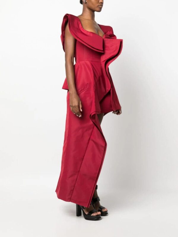 Alexander McQueen  off-shoulder ruffled minidress - Image 3