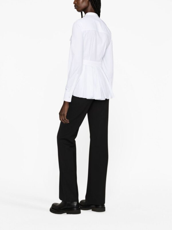 Alexander McQueen  box-pleat cotton shirt - Image 4