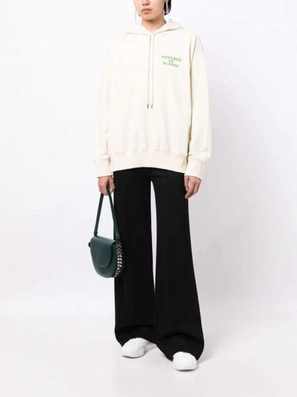 Stella McCartney  slogan-print drawstring cotton hoodie - Image 2