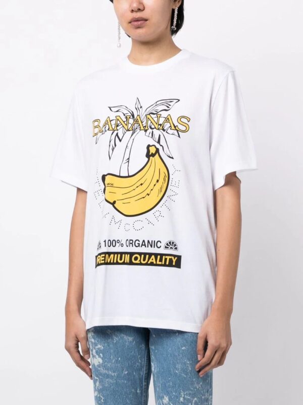 Stella McCartney  banana-print cotton T-shirt - Image 3