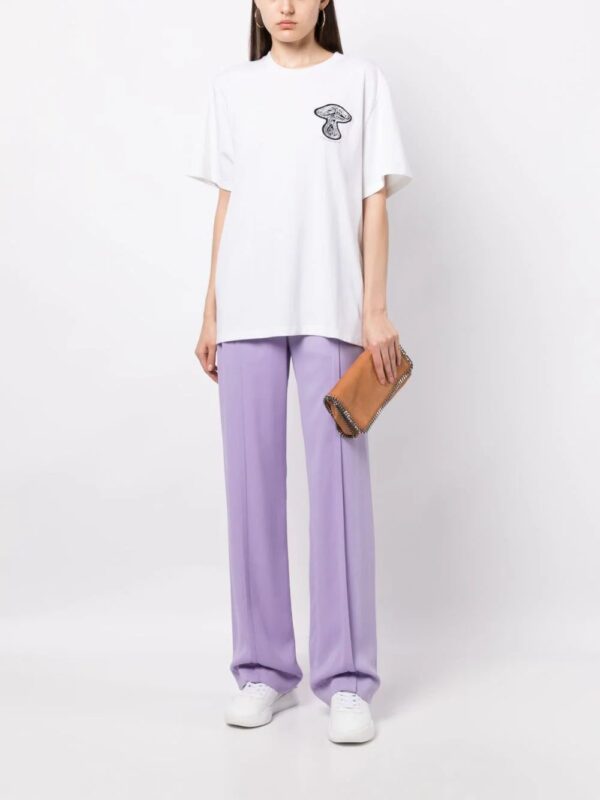 Stella McCartney  mushroom-print cotton T-shirt - Image 2