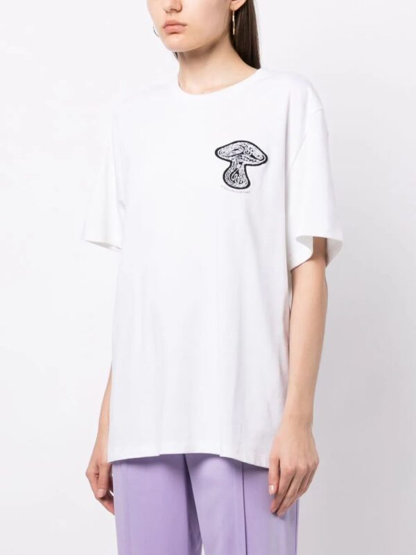 Stella McCartney  mushroom-print cotton T-shirt - Image 3