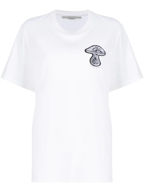 Stella McCartney  mushroom-print cotton T-shirt