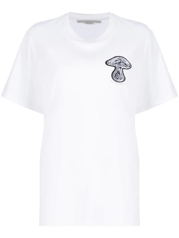 Stella McCartney  mushroom-print cotton T-shirt