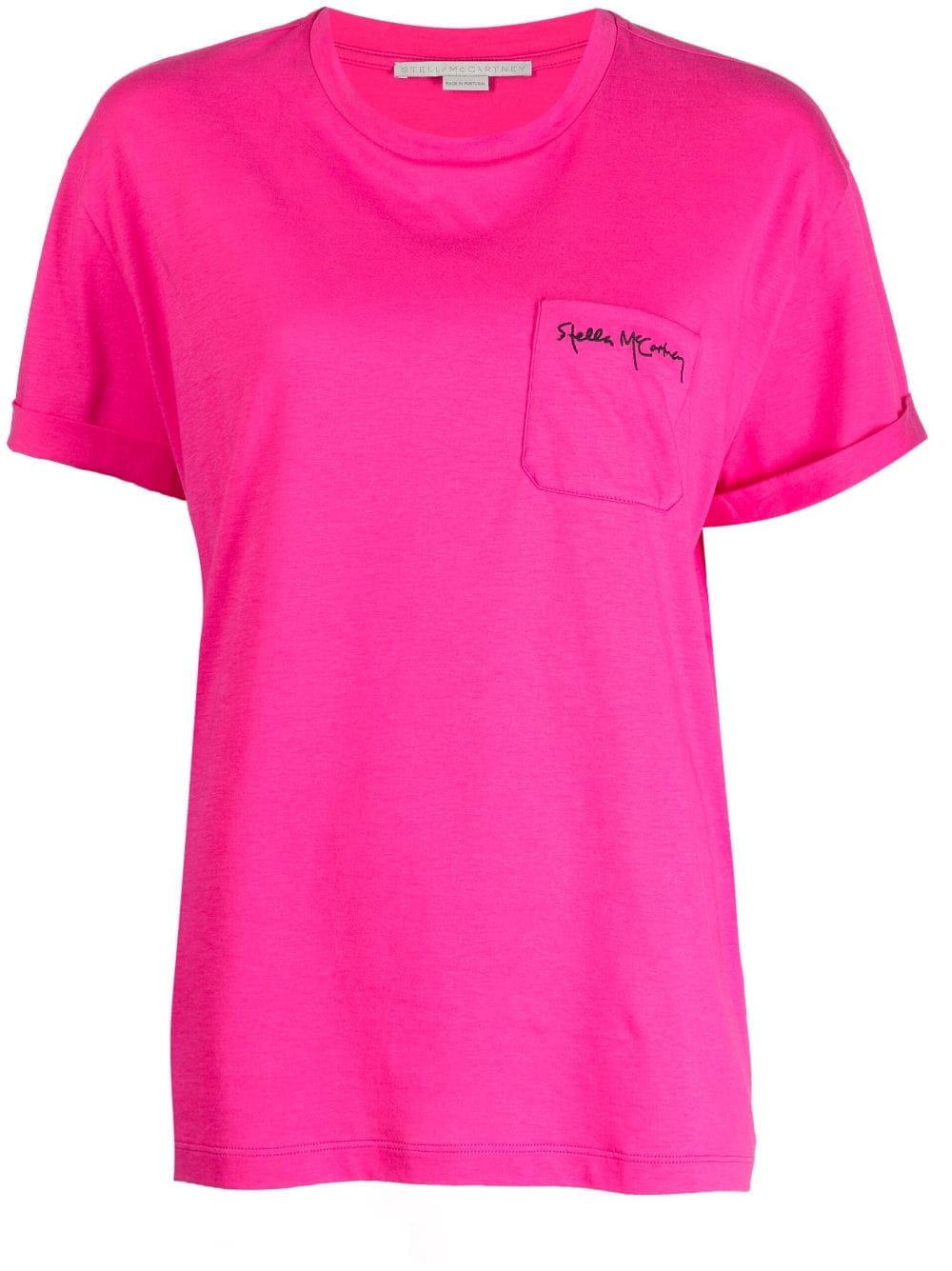 Stella McCartney logo-embroidered cotton T-shirt