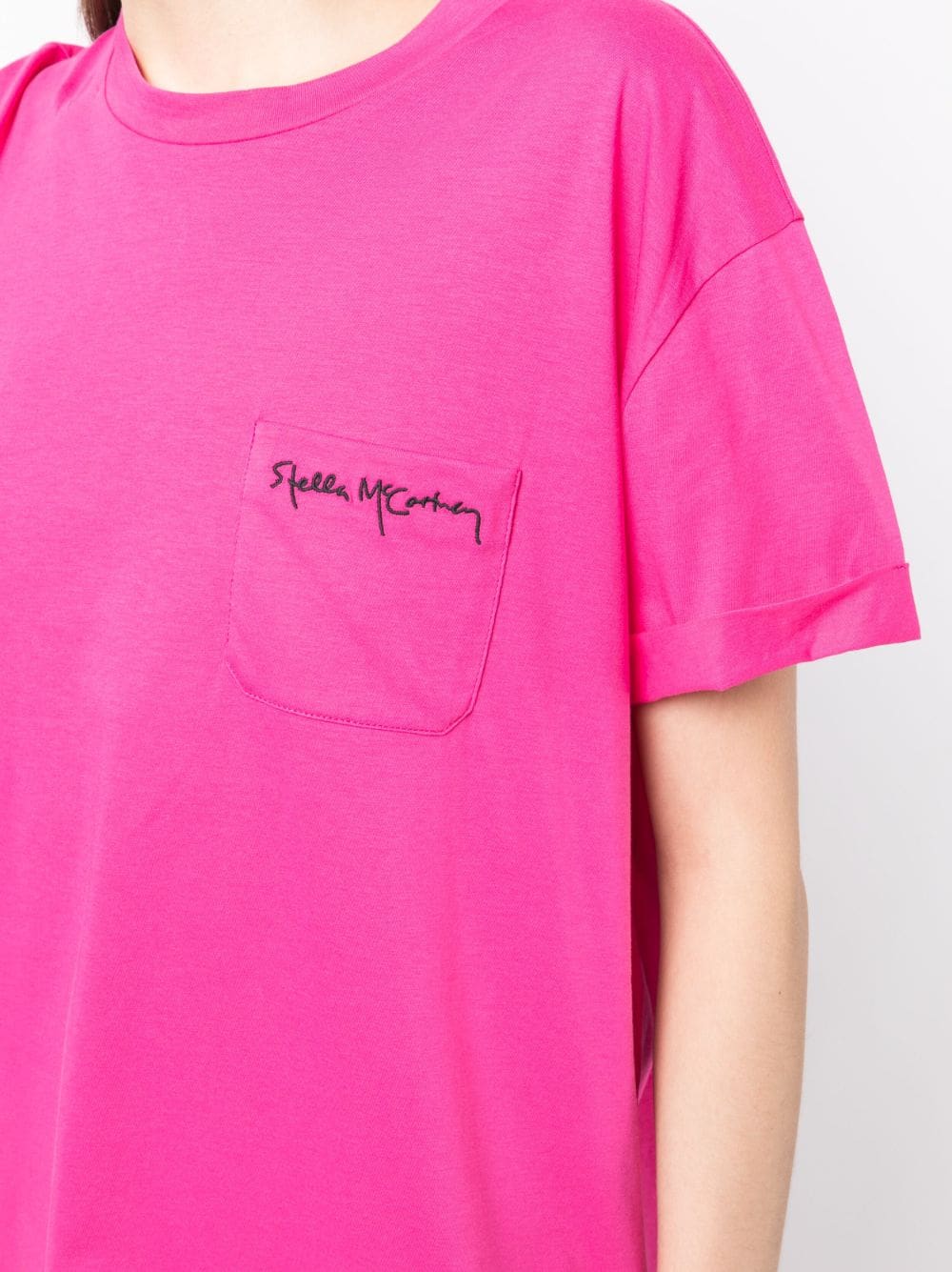 Stella McCartney logo-embroidered cotton T-shirt - Image 5