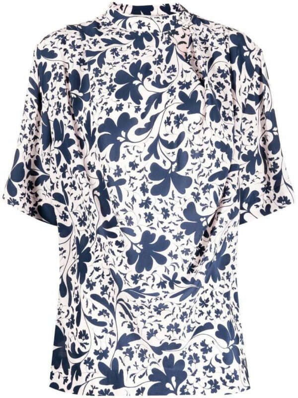 Stella McCartney  floral-print silk blouse