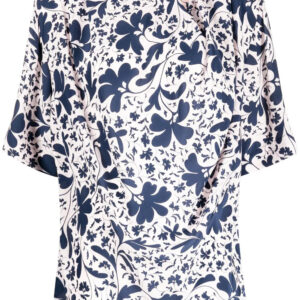 Stella McCartney  floral-print silk blouse
