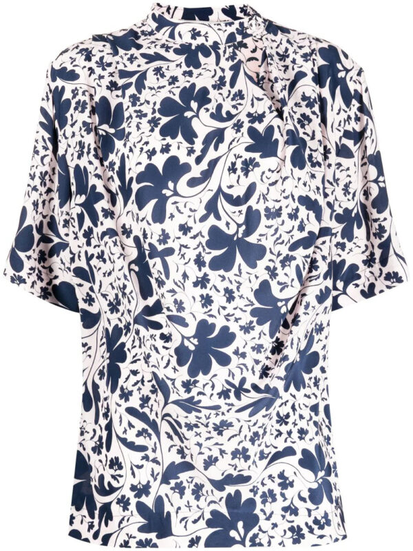 Stella McCartney  floral-print silk blouse