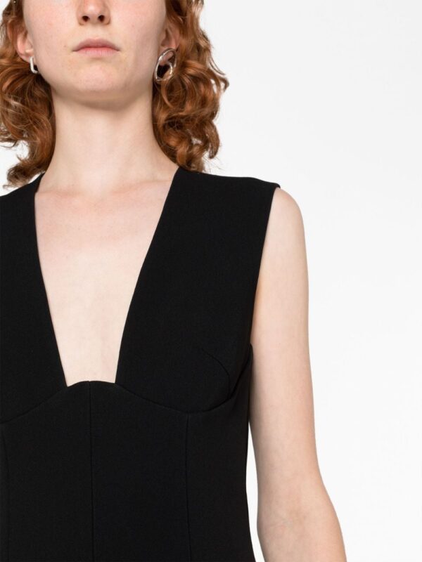 Versace box-pleat sleeveless midi dress - Image 3