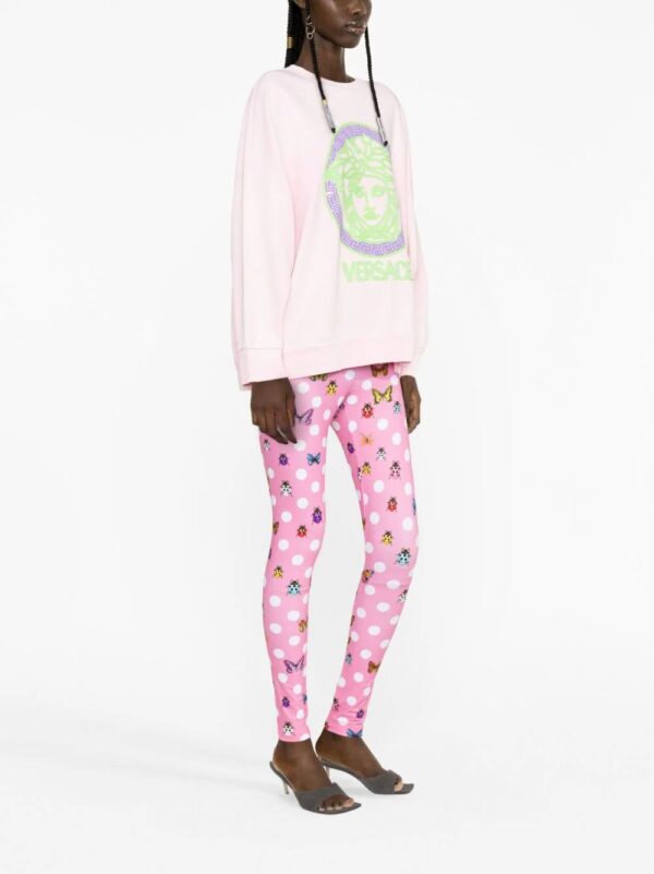 Versace  Medusa logo-appliqué cotton sweatshirt - Image 3