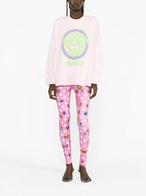 Versace  Medusa logo-appliqué cotton sweatshirt - Image 2