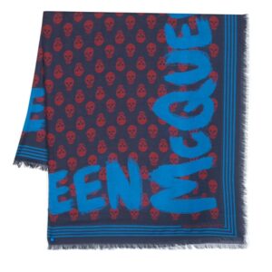 Alexander McQueen  McQueen Graffiti printed frayed scarf